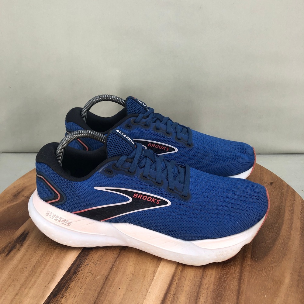 Brooks Glycerin 21 Blue Coral Running Shoes Womens Size 10 Medium B Cushioned